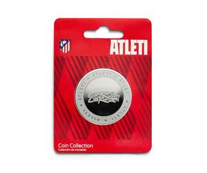 MOCIWORLD Atlético de Madrid, édition spéciale avec Armoiries et Inscription Courage et cœur, édition Collector, Nickel, sous Licence Officielle