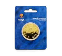 MOCIWORLD FC Barcelone, édition spéciale avec Blason et Relief du Barça, Exemplaire de Collection, Or, Produit Officiel