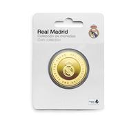 MOCIWORLD - Real Madrid - Édition spéciale avec Blason du Club et « One Club One Color » - Objet de Collection - Or - Produit Officiel