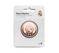 MOCIWORLD - Real Madrid - Édition spéciale avec l’emblème du Club et l’année de sa Fondation 1902 - Objets de Collection - Cuivre - Produit Officiel