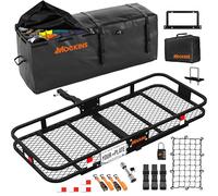 Mockins Sac de transport pliable pour attelage de remorque de 152,4 x 50,8 x 15,2 cm et sac de transport étanche pour attelage de remorque de 4,8 m³ | Capacité de 226,8 kg avec sac de transport et