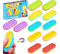 Mockotta Fidget Toys Lot de 12 jouets magnétiques Slider Sensory Toys, Fidget Toys Sensory Stones - Soulagement du stress - Jouets sensoriels pour adultes et enfants - Soulagement de l'anxiété