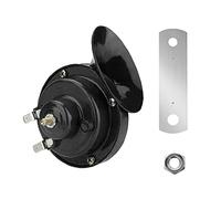 MOCNT 1Pcs Noir 12V Klaxon Voiture 300db Klaxon de Train Klaxons de Corne D'Escargot électrique Étanche Klaxon À Air Puissant Super Klaxons Camion Train Auto Moto Bateau