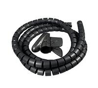 MOCNT 28mm Gaine Spirale Gaine Câble Flexible Fil Rangement Câble Spirale Cache Cable Gestion de Câble Range Organisateur de Câble Manchon Protecteur Tube Longueur 2Meters