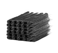 MOCNT 30 Pièces Kit de Réparation de Pneu Voiture sans Chambre Air Bandes de Réparation de Crevaison Moto Cordes de Réparation de Pneus Caoutchouc Outil 100mm x 6mm Noir