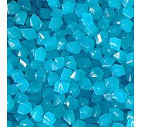 MOCNT 300 Pièces Pierre Lumineuse Galet Lumineux Cailloux Brillants dans Le Noir pavés pour Maison Jardin Passerelle Aquarium Patio Pelouse Décoratives Bleu Profond 14x11mm