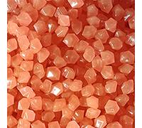 MOCNT 500 Pièces Pierre Lumineuse Galet Lumineux Cailloux Brillants dans Le Noir pavés pour Maison Jardin Passerelle Aquarium Patio Pelouse Décoratives Clair Orange 14x11mm