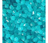 MOCNT 500 Pièces Pierre Lumineuse Galet Lumineux Cailloux Brillants dans Le Noir pavés pour Maison Jardin Passerelle Aquarium Patio Pelouse Décoratives Bleu Clair 14x11mm