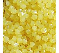 MOCNT 500 Pièces Pierre Lumineuse Galet Lumineux Cailloux Brillants dans Le Noir pavés pour Maison Jardin Passerelle Aquarium Patio Pelouse Décoratives Jaune 14x11mm