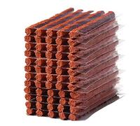 MOCNT 60 Pièces Kit de Réparation de Pneu Voiture sans Chambre Air Bandes de Réparation de Crevaison Moto Cordes de Réparation de Pneus Caoutchouc Outil 100mm x 6mm Brun