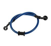 MOCNT 60cm Tuyau d'Huile de Moto et Embrayage, Motocross Acier Tressé, Durite Frein Hydraulique Renforcée, Tuyau de Carburant Flexibles, Tube d'Huile Bleu