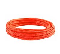 MOCNT 8mm Gaine Câble Tressée Extensible PET Manchon de Câble Fil Rangement Câble PET Cache Câble Souple Électriques Gestion Câble Flexible Protection Tube Tuyau Orange 15 Mètres