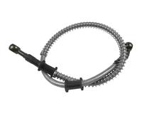 MOCNT Argent 110cm Tuyau de Embrayage Frein de Moto Tuyau d'huile de Moto Hydraulique Renforcé Tuyau d'Huile de Frein Motocross Durite Frein Tuyau Conduite de Frein avec Ressort