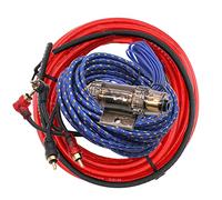 MOCNT Cuivre Kit de Câblage Amplificateur de Voiture 10 GA Gauge AWG Kit de Installation Amplificateur Subwoofer Audio Cablage RCA Câble d'alimentation AGU Fusible 1500W