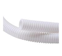 MOCNT Gaine Câbles Électriques Voiture Gaine Ondulée Flexible Protection Cache Fermé Tuyau Fil Gaine Isolante Conduit Tube Rangement Câble Blanc Extérieur 28mm Long 15 Mètres