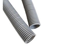 MOCNT Gaine Câbles Électriques Voiture Gaine Ondulée Flexible Protection Cache Fermé Tuyau Fil Gaine Isolante Conduit Tube Rangement Câble Gris Extérieur 28mm Long 10 Mètres