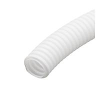 MOCNT Gaine Câbles Électriques Voiture Gaine Ondulée Flexible Protection Cache Fermé Tuyau Fil Gaine Isolante Conduit Tube Rangement Câble Blanc Extérieur 7mm Long 3 Mètres