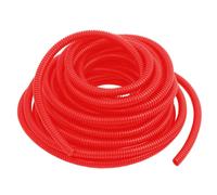 MOCNT Gaine Câbles Électriques Voiture Gaine Ondulée Flexible Protection Cache Fermé Tuyau Fil Gaine Isolante Conduit Tube Rangement Câble Rouge Extérieur 28mm Long 10 Mètres