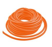 MOCNT Gaine Câbles Électriques Voiture Gaine Ondulée Flexible Protection Cache Fermé Tuyau Fil Gaine Isolante Conduit Tube Rangement Câble Orange Extérieur 15mm Long 15 Mètres