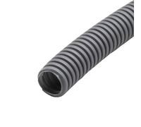 MOCNT Gaine Câbles Électriques Voiture Gaine Ondulée Flexible Protection Cache Fermé Tuyau Fil Gaine Isolante Conduit Tube Rangement Câble Gris Extérieur 25mm Long 15 Mètres