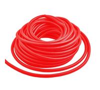 MOCNT Gaine Câbles Électriques Voiture Gaine Ondulée Flexible Protection Cache Fermé Tuyau Fil Gaine Isolante Conduit Tube Rangement Câble Rouge Extérieur 13mm Long 15 Mètres