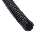 MOCNT Gaine Câbles Électriques Voiture Gaine Ondulée Flexible Protection Cache PP Tuyau Fil Fendu Gaine Isolante Conduit Tube Rangement Câble Extérieur 7mm Long 15 Mètres