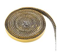 MOCNT Joint Fibre Verre Auto Adhésive Joint de Cheminée Joint Vitre Poele Joint Fibre de Verre Joint Poêle Joints D'étanchéité Résistante Corde 2mm x 12mm x 3m