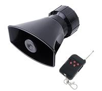 MOCNT Klaxon de voiture 12V 7 sons 100W 130dB Haut-parleur électrique Sirène de voiture Télécommande