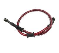 MOCNT Rouge 100cm Tuyau de Embrayage Frein de Moto Tuyau d'huile de Moto Hydraulique Renforcé Tuyau d'Huile de Frein Motocross Durite Frein Tuyau Conduite de Frein avec Ressort