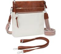 MOCOCITO Sac Bandoulière en Cuir Pour Femme - Grand Format 6L avec 7 Poches - Poche Anti-RFID - Multi-bandoulières - Idéal voyage, bureau ou étudiant