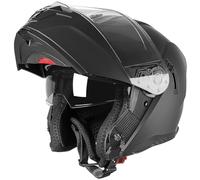 MOCOERL-Casque de Moto, Casque modulable, Casque intégral pour Hommes et Femmes avec Protection de Menton renforcée, Double visière, Certification ECE 22.06, Noir Mat (M)