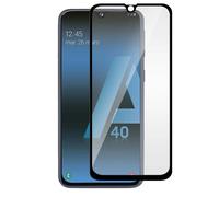 Protection d'Ecran Intégral pour Galaxy A40 en Verre 3D Modèle UV Glass Noir / Transparent