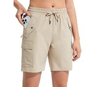 MOCOLY Short Randonnée Cargo pour Femme Shorts de Sport Bermuda Été Léger | Short Ete Femme à Séchage Rapide et Protection Solaire avec Poches pour Montagne Camping Sport Golf Plage Plein Air