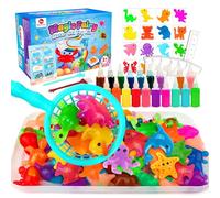 Mocoosy 20 Couleurs Kit de Jouets Magiques d'elfe d'eau, Gel d'eau Magiques 3D Créatifs, kit de Gel d'eau Aqua Fairy avec 20 gels Magiques et 16 Formes,Cadeaux de Jouets pour Enfants âgés de 3 Ans et