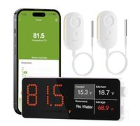 MOCREO Thermomètre de réfrigérateur WiFi numérique avec alarme de congélateur, alerte e-mail à distance et application, enregistrement des données de 2 ans, sans abonnement, capteur de température