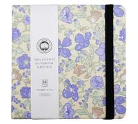 Mocrop 16x16cm Carnet Aquarelle, Papier Aquarelle 300g Coton 100%, 24 Feuilles Sketchbook, Grain Fin, Pour Les Débutants Et Les Artistes, Pour Capturer Des Moments En Voyage