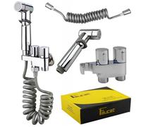 Mocrop Douchette à main pour bidet avec tuyau de 2 m - En acier inoxydable - Crochet de douche à main - Pour toilettes - Pour bidet, toilette, douchette à main, salle de bain, bidet - Pulvérisateur de
