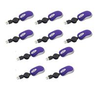 Mocturnity 10X Mini USB Souris Filaire RéTractable Petite Petite Souris 1600 DPI Optique Compact Voyage Souris pour 98 2000 XP Vista Version