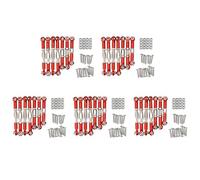 Mocturnity 10x pour 144001 1/14 RC Pièces de rechange de voiture Liaison en métal Barre de traction Servo Ensemble de barre d'attelage de direction, rouge