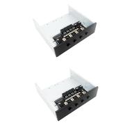 Mocturnity 2 modules de commutateur d'alimentation du disque dur contrôleur sélecteur de disque dur 4 voies pour ordinateur de bureau compatible avec HDD de 2,5/3,5 pouces
