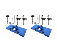 Mocturnity 2 Pièces 35mm Charnière Dissimulée Gabarits de Perçage Charnière Trou Scie Gabarit Guide de Perçage Localisateur Trou Ouvre Armoires Ensemble D'Outils de Travail Du Bois