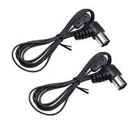 Mocturnity 2 x Am/FM Antennes FM Dipôle Antenne 75 Ohm PAL Connecteur Radio Stéréo Intérieur pour Récepteur de Cinéma Maison Am/FM Antennes