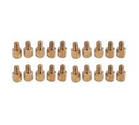 Mocturnity 20 pièces PC PCB Mainboard Spacer Hexagonal Brass M3 X 5 + 4 mm