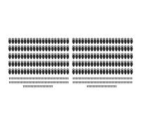 Mocturnity 200Pcs Bricolage Boutons Rotatifs Crochets de Cadre Photo Accessoires de Cadre Photo Artisanat Boucle de Cadre Photo Noir avec Vis
