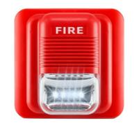 Mocturnity 24V Haut-Décibel Alarme Incendie Filaire: Sirène Extérieure à Son et Lumière pour une Utilisation en Cas D'Urgence