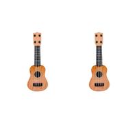Mocturnity 2X Jaune Enfants Classique Ukulélé Guitare Jouet Éducation Précoce Petite Guitare Fournitures de Fête Réglable