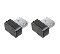 Mocturnity 2X Lecteur de Clé D'Empreinte Digitale USB U2F Scanner BioméTrique D'Empreintes Digitales Mini Clé de SéCurité BioméTrique Anti-Usurpation Dongle