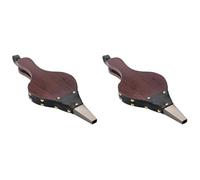 Mocturnity 2X Vintage Mini Soufflets à Main Brun Foncé Souffleur de Cheminée Poêle Traditionnel Allume Feu Ventilateur pour DIY Accessoire au Coin du Feu