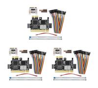 Mocturnity 3 x Carte de diagnostic TL631 Pro + Carte d'extension Carte de diagnostic PCI-e Carte mère Analyseur de diagnostic d'ordinateur portable multifonction
