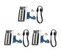 Mocturnity 3 x PCI-e A Carte Adaptateur PCI PCIE A 2 Fente PCI Compatibilité avec Carte de Capture Carte Golden Tax Carte Son Carte de Port Parallèle
